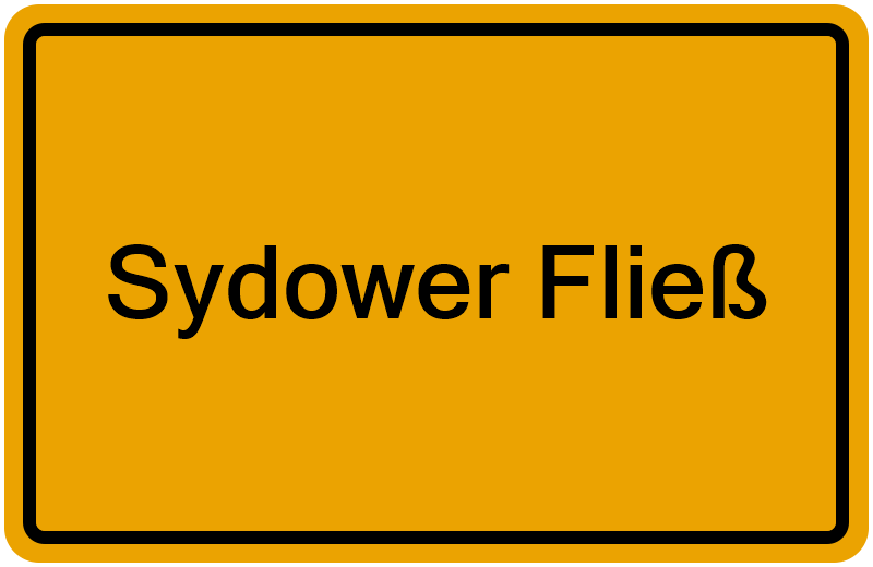 Handelsregisterauszug Sydower Fließ